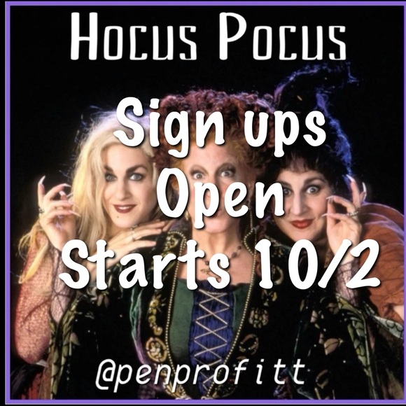 Hocus Pocus sign ups open starts 10/2 - Picture 1 of 8